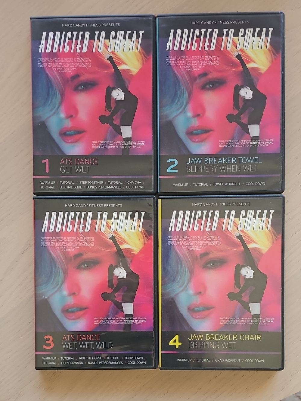 Hard Candy Addicted to Sweat DVD Set - Black with Pink Trim